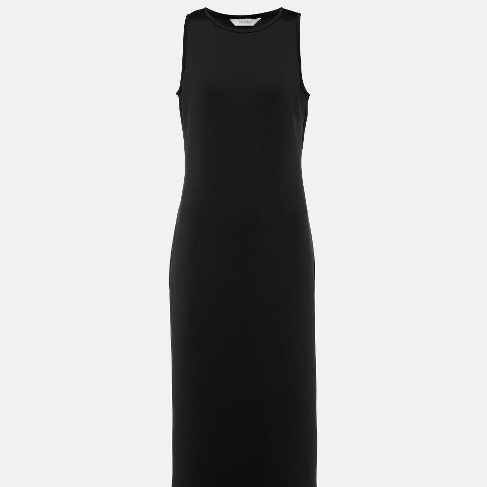 Max Mara Leisure Mammola Neoprene Tank Navy Dress USA Size Medium